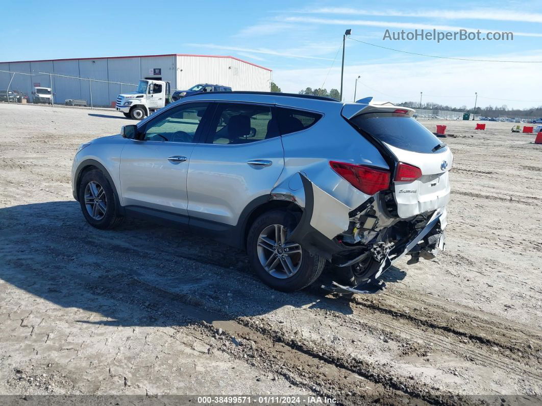 2018 Hyundai Santa Fe Sport 2.4l Silver vin: 5XYZU3LB0JG537280