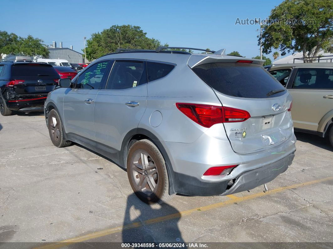 2018 Hyundai Santa Fe Sport 2.4l Silver vin: 5XYZU3LB0JG553754