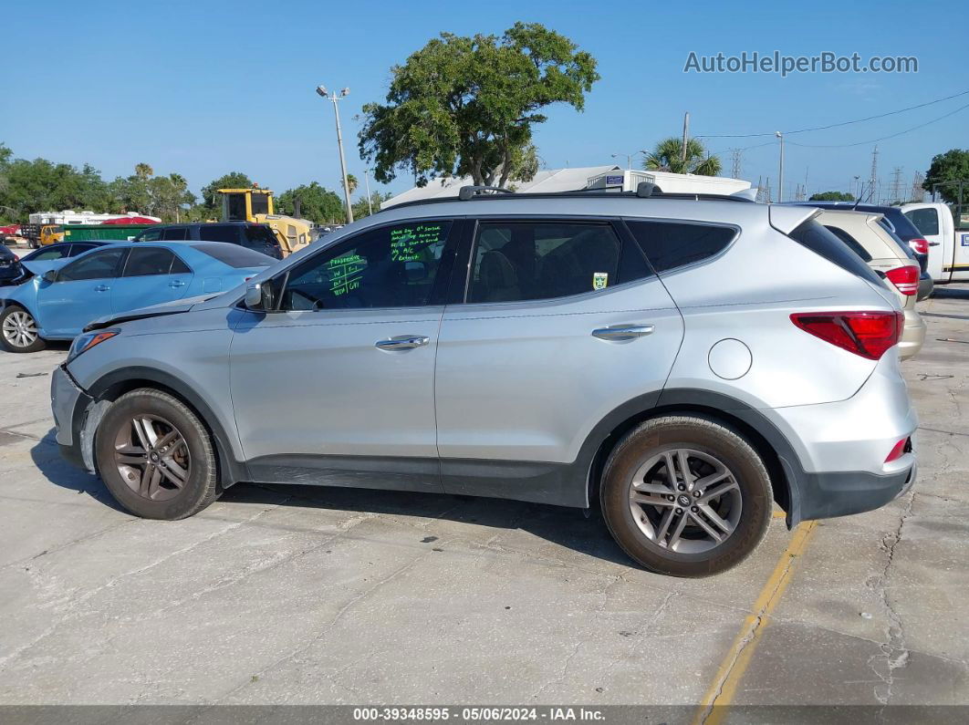 2018 Hyundai Santa Fe Sport 2.4l Silver vin: 5XYZU3LB0JG553754