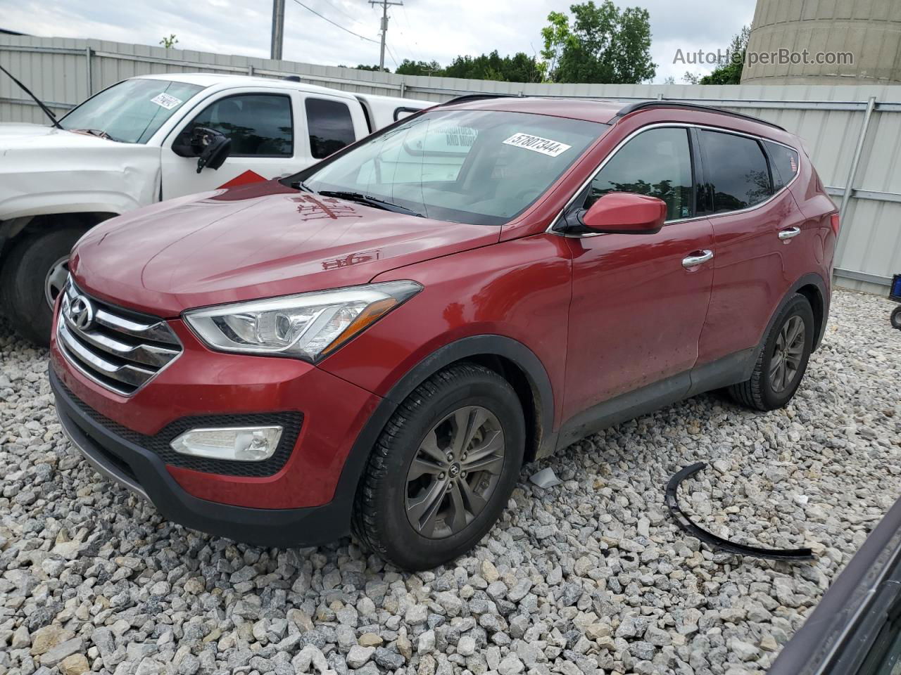 2013 Hyundai Santa Fe Sport  Burgundy vin: 5XYZU3LB1DG008201