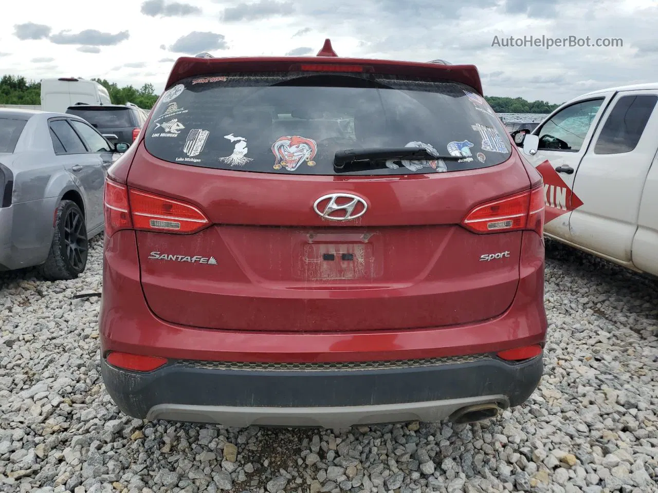 2013 Hyundai Santa Fe Sport  Burgundy vin: 5XYZU3LB1DG008201