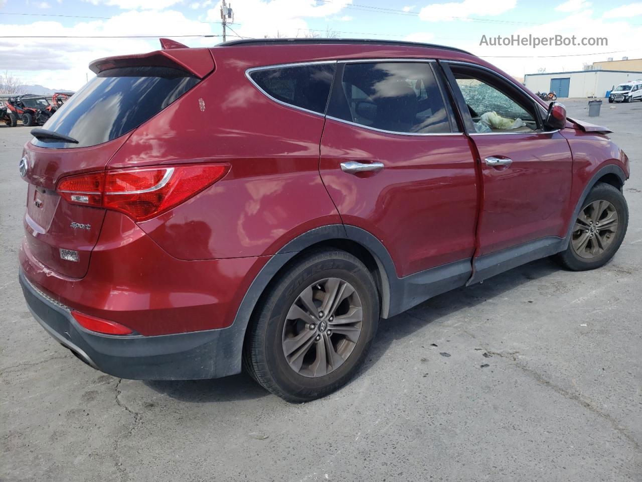 2013 Hyundai Santa Fe Sport  Red vin: 5XYZU3LB1DG010157