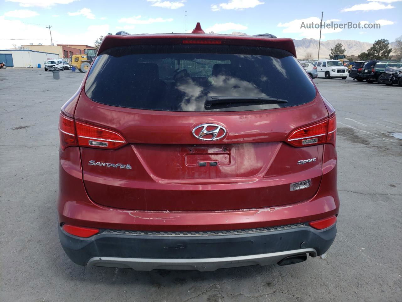 2013 Hyundai Santa Fe Sport  Red vin: 5XYZU3LB1DG010157