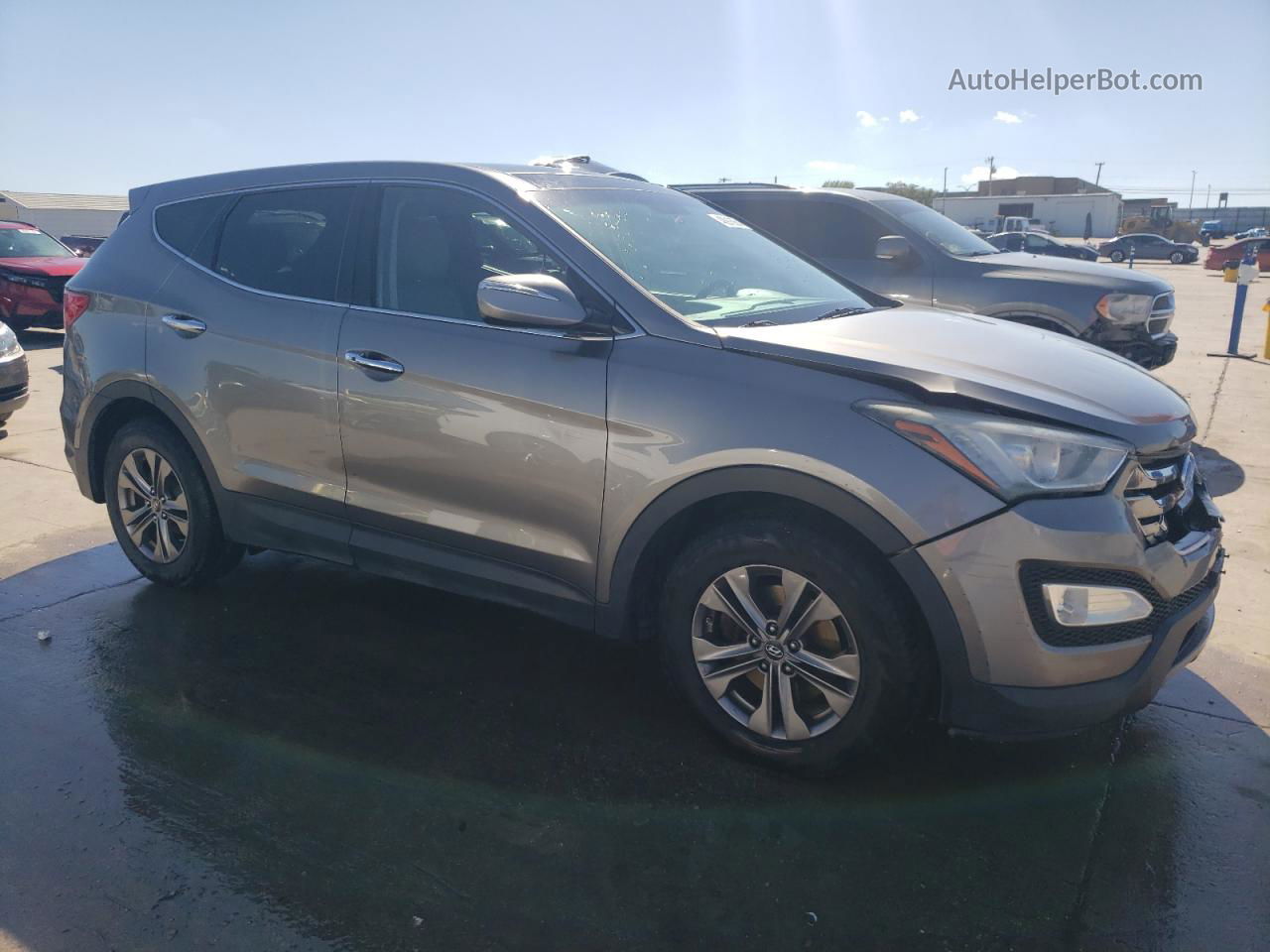 2013 Hyundai Santa Fe Sport  Gray vin: 5XYZU3LB1DG092360