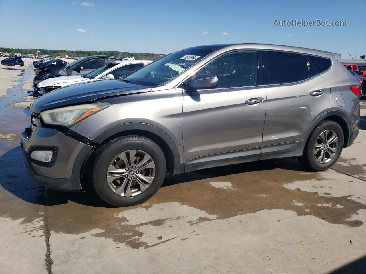 2013 Hyundai Santa Fe Sport  Gray vin: 5XYZU3LB1DG092360