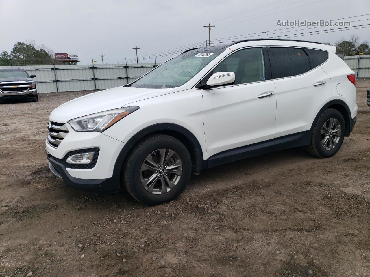 2014 Hyundai Santa Fe Sport  Белый vin: 5XYZU3LB1EG138318