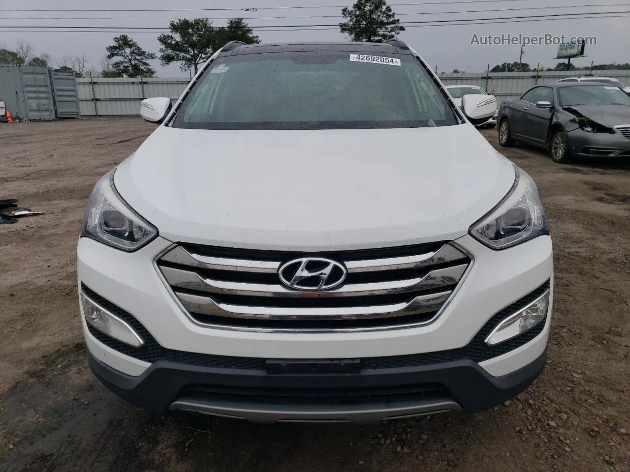 2014 Hyundai Santa Fe Sport  Белый vin: 5XYZU3LB1EG138318