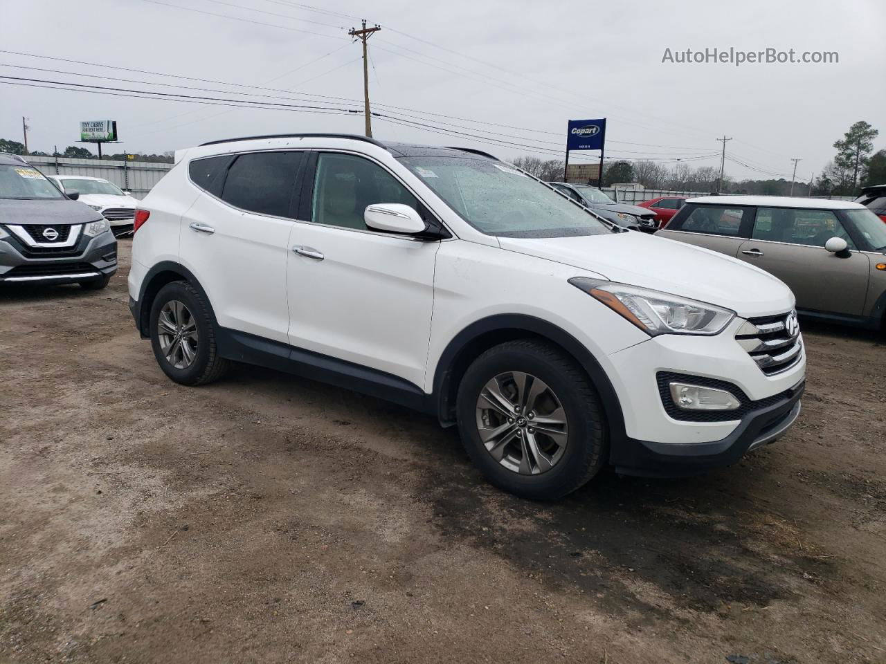 2014 Hyundai Santa Fe Sport  Белый vin: 5XYZU3LB1EG138318