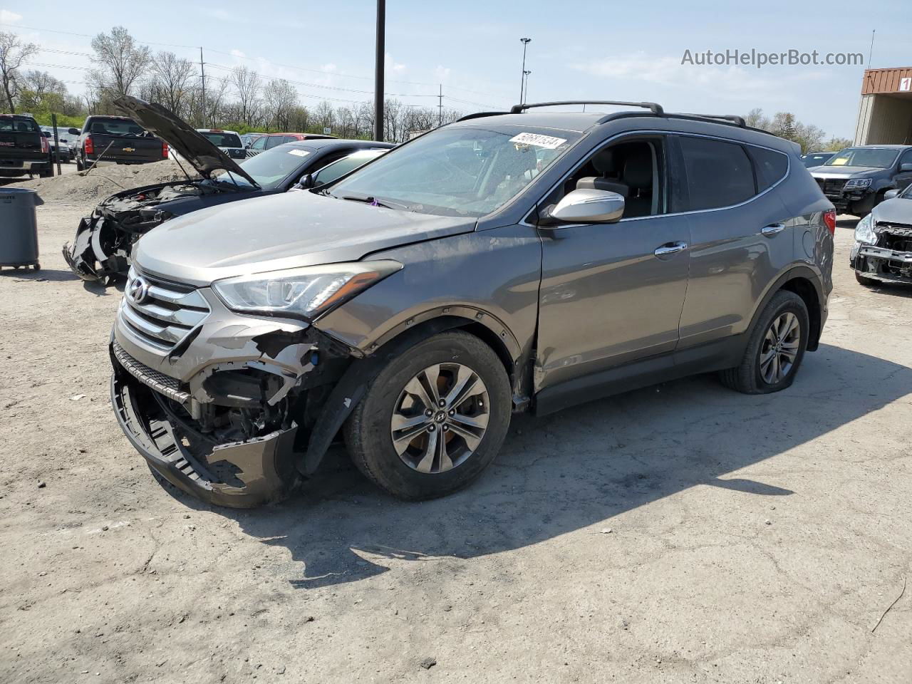 2014 Hyundai Santa Fe Sport  Beige vin: 5XYZU3LB1EG158584