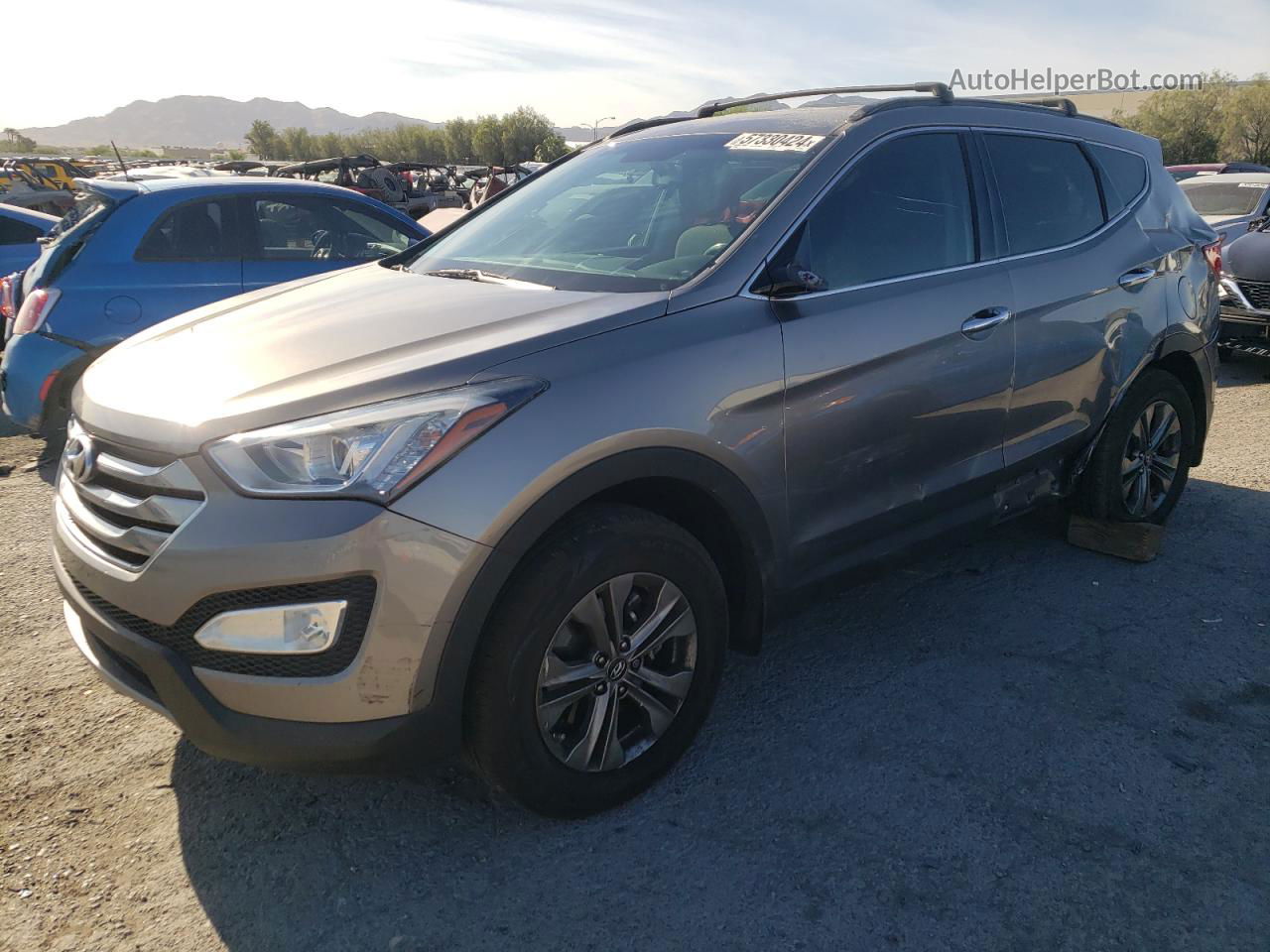 2014 Hyundai Santa Fe Sport  Gray vin: 5XYZU3LB1EG161324