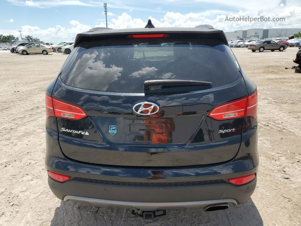 2014 Hyundai Santa Fe Sport  Черный vin: 5XYZU3LB1EG192976