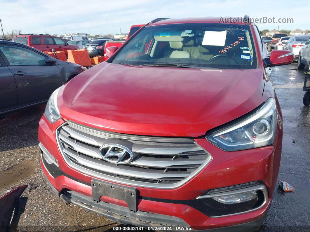 2018 Hyundai Santa Fe Sport 2.4l Burgundy vin: 5XYZU3LB1JG508953