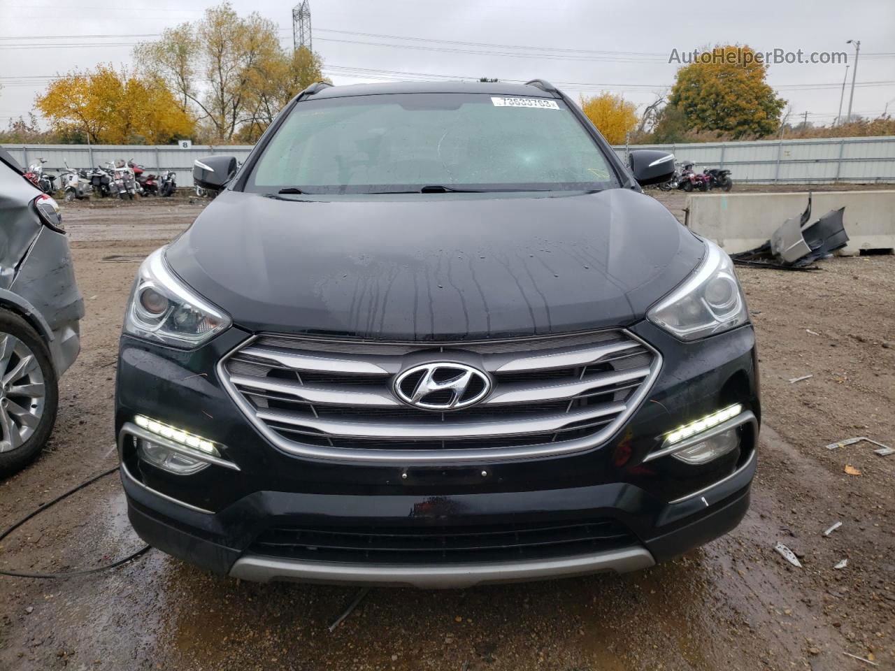 2018 Hyundai Santa Fe Sport  Black vin: 5XYZU3LB1JG514770