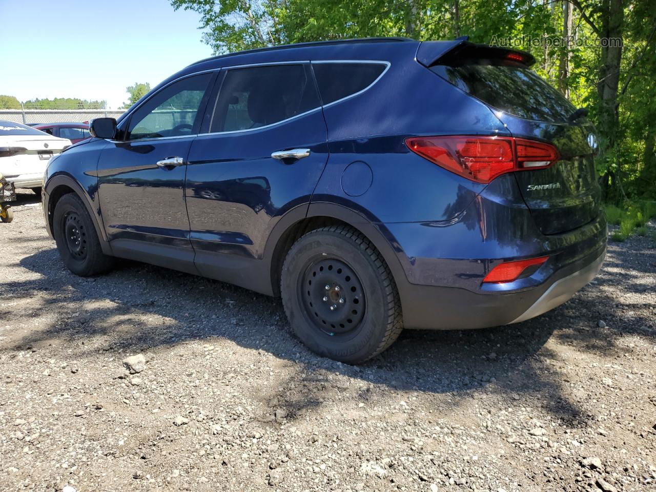 2018 Hyundai Santa Fe Sport  Blue vin: 5XYZU3LB1JG520052