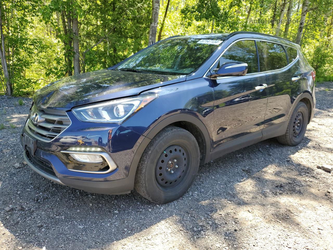 2018 Hyundai Santa Fe Sport  Blue vin: 5XYZU3LB1JG520052