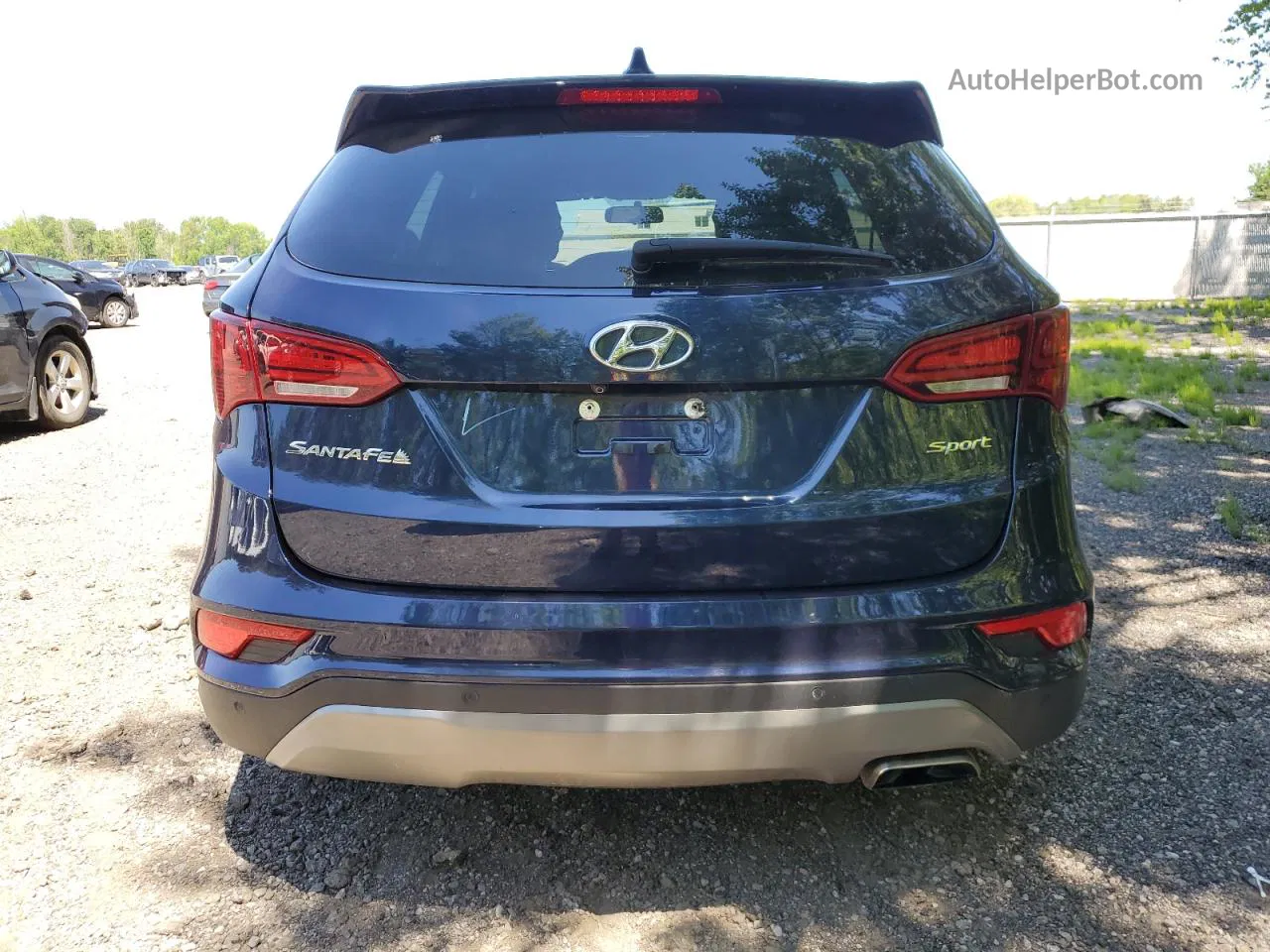 2018 Hyundai Santa Fe Sport  Blue vin: 5XYZU3LB1JG520052