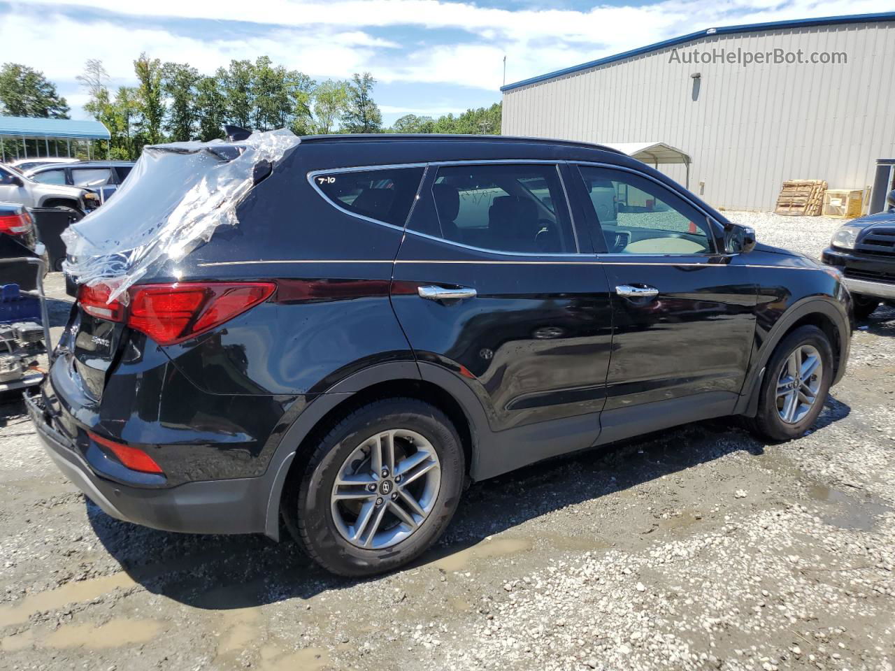 2018 Hyundai Santa Fe Sport  Черный vin: 5XYZU3LB1JG529527