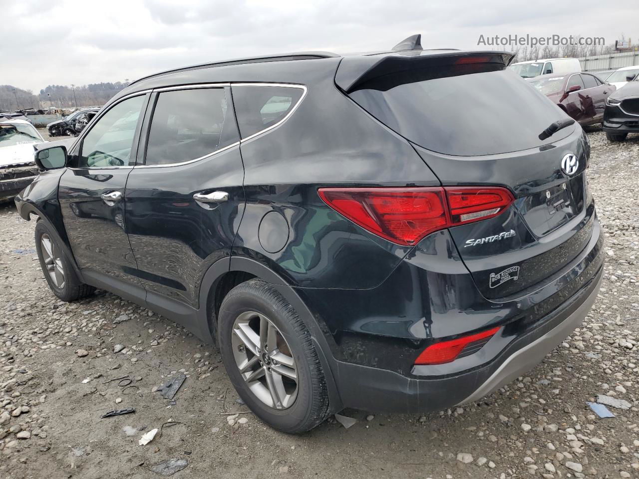 2018 Hyundai Santa Fe Sport  Черный vin: 5XYZU3LB1JG530984