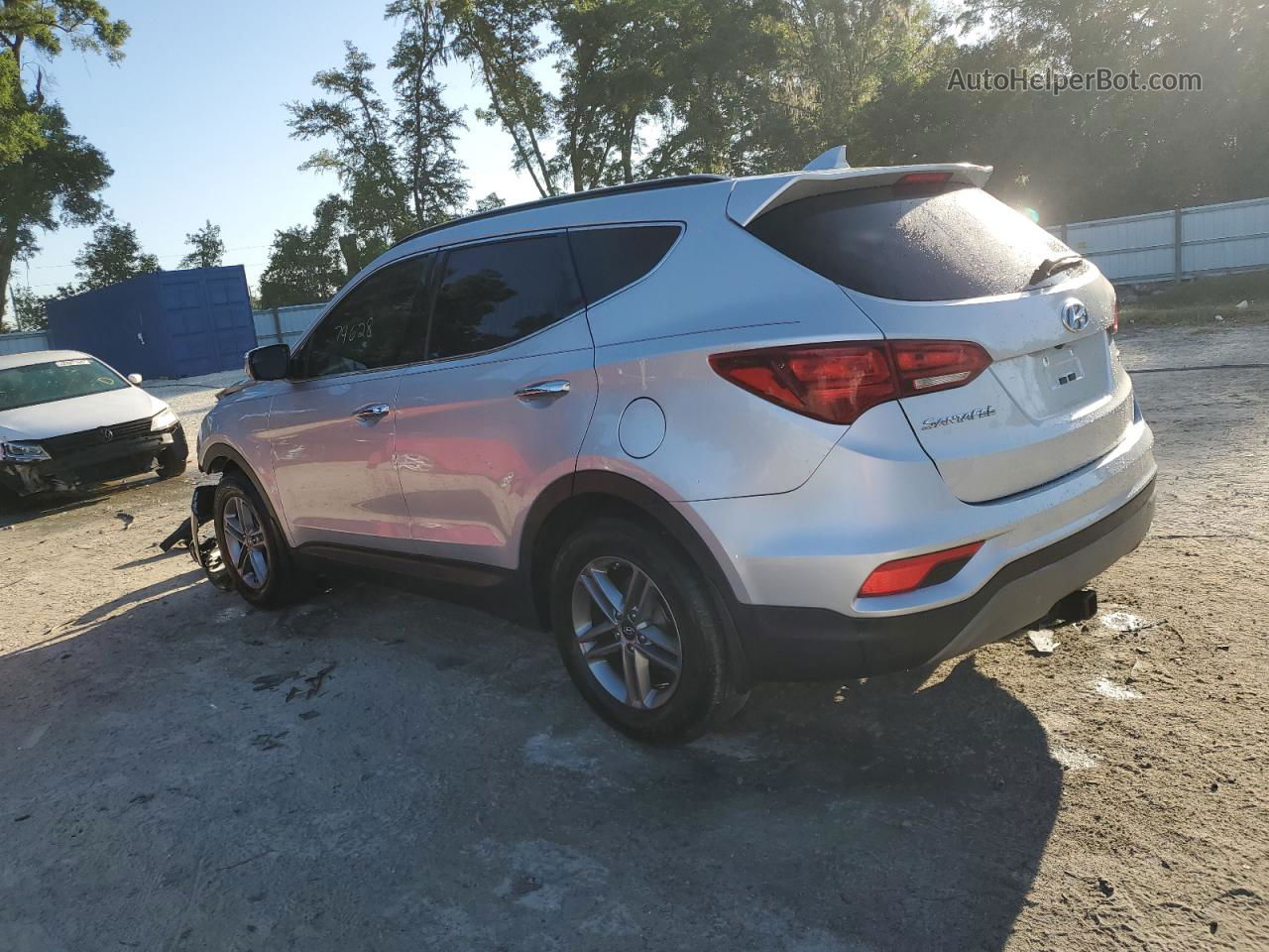 2018 Hyundai Santa Fe Sport  Серебряный vin: 5XYZU3LB1JG555268