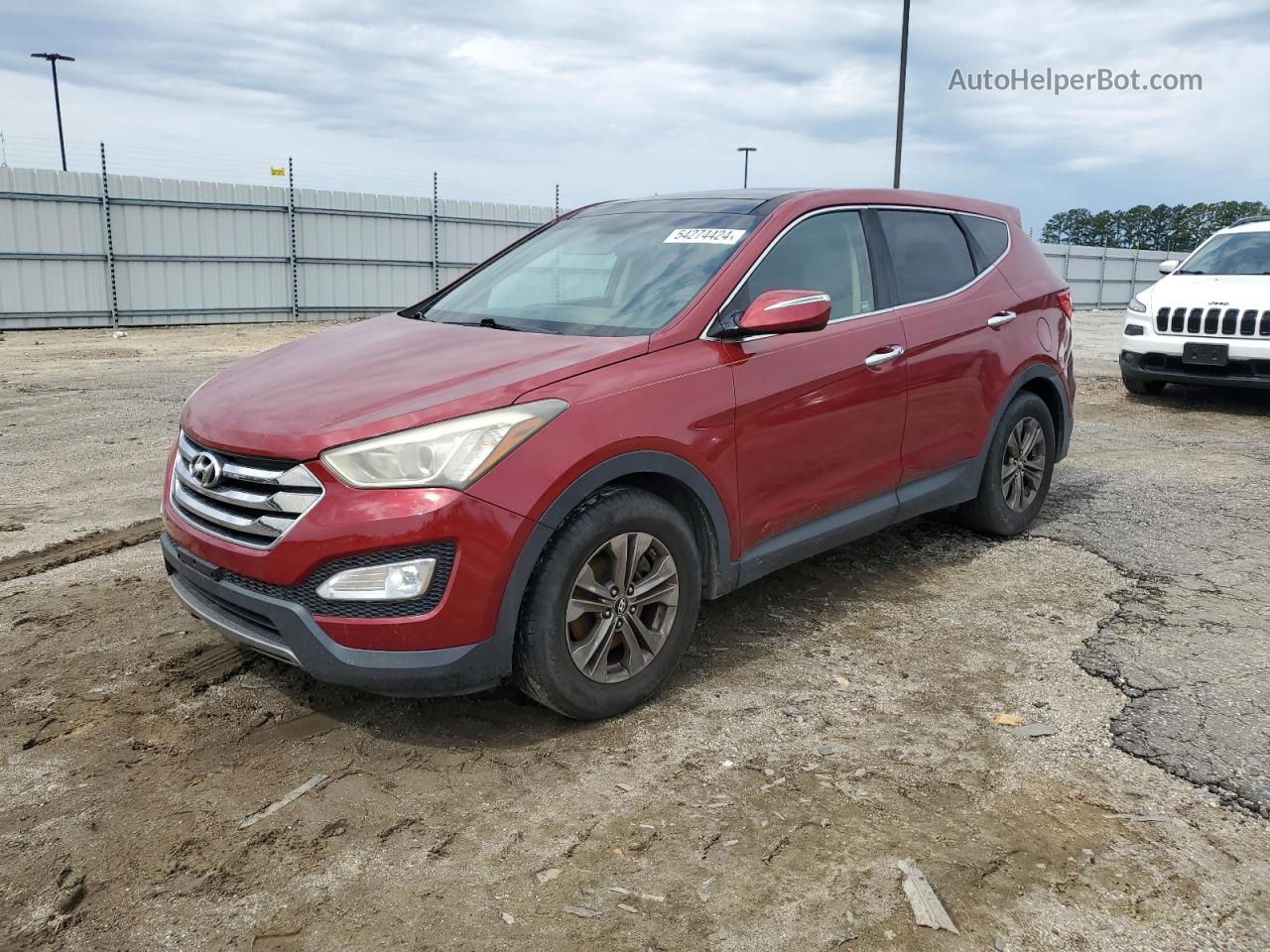 2013 Hyundai Santa Fe Sport  Бордовый vin: 5XYZU3LB2DG029168