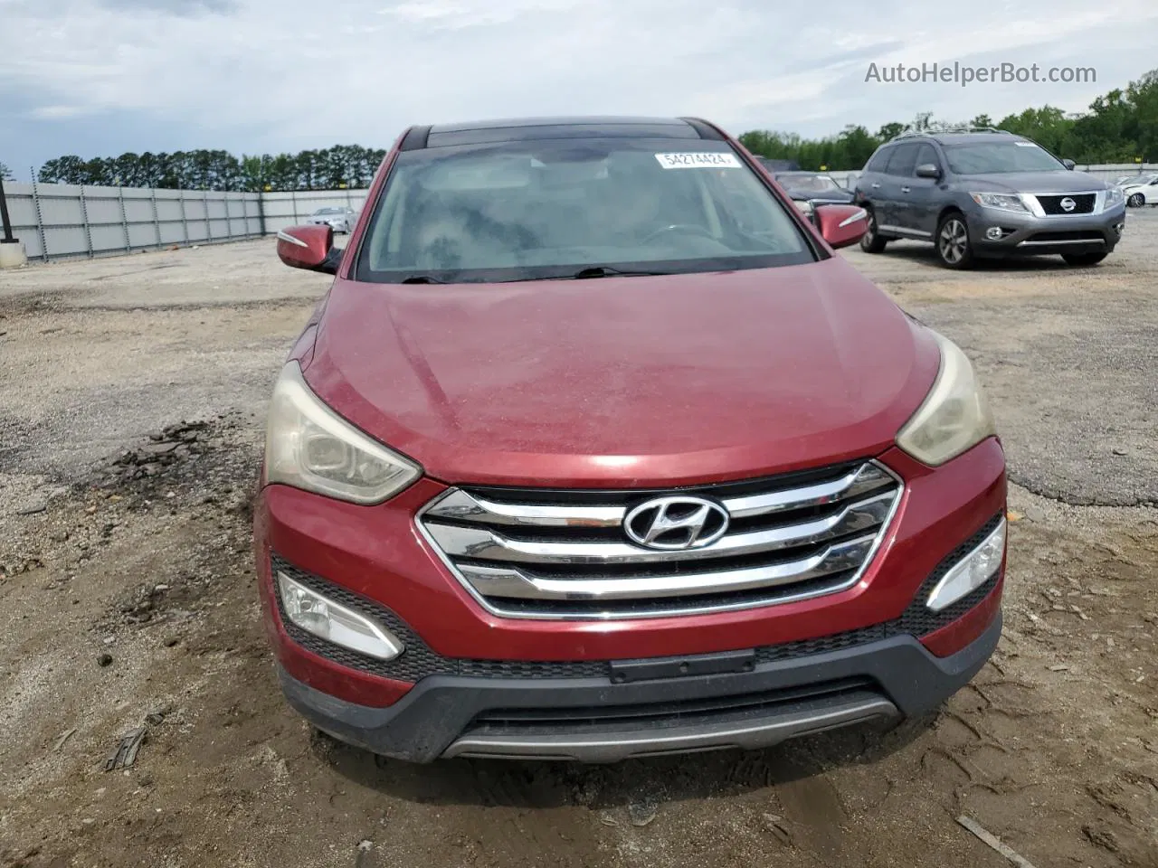 2013 Hyundai Santa Fe Sport  Бордовый vin: 5XYZU3LB2DG029168