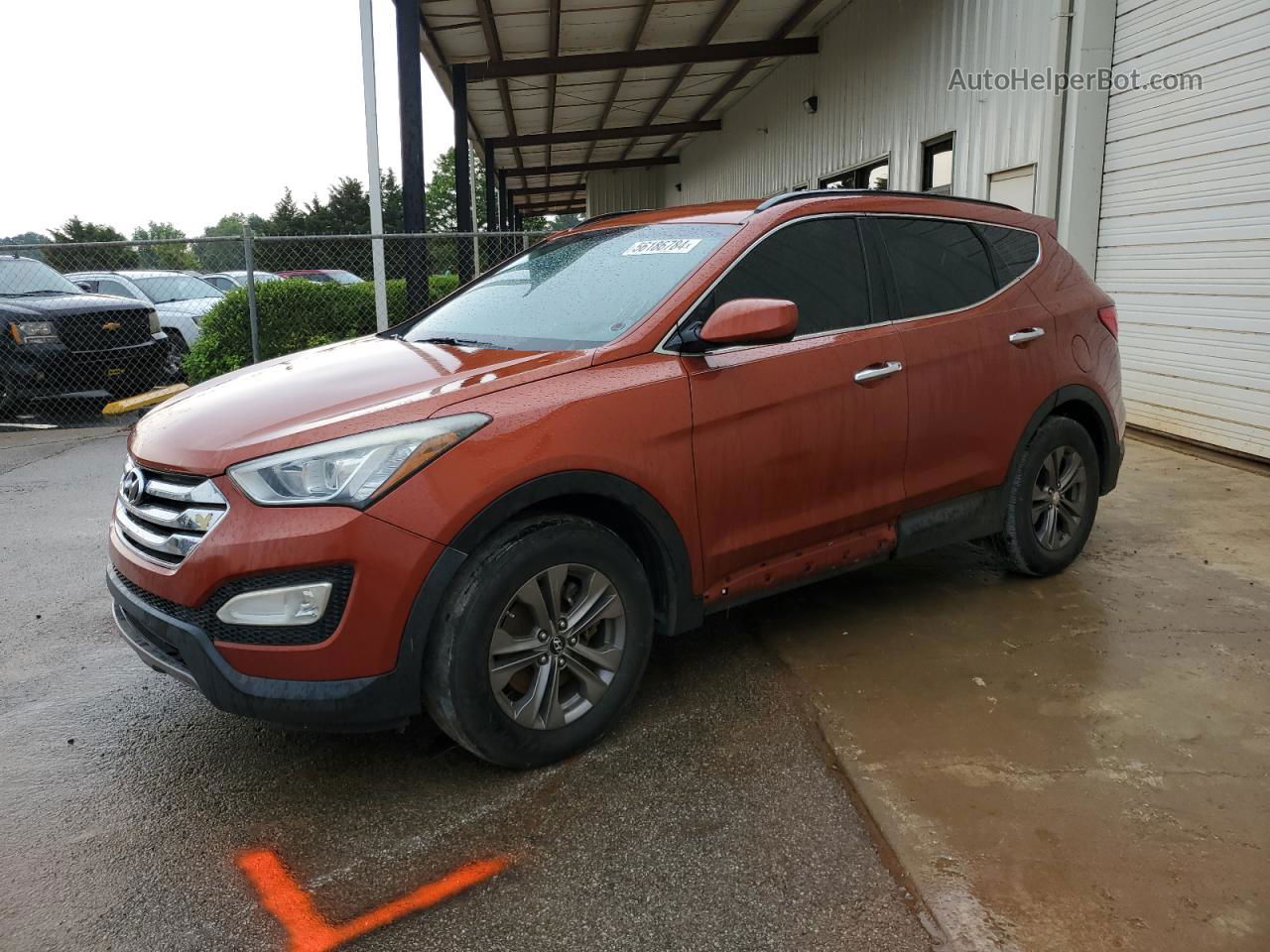 2013 Hyundai Santa Fe Sport  Orange vin: 5XYZU3LB2DG119176