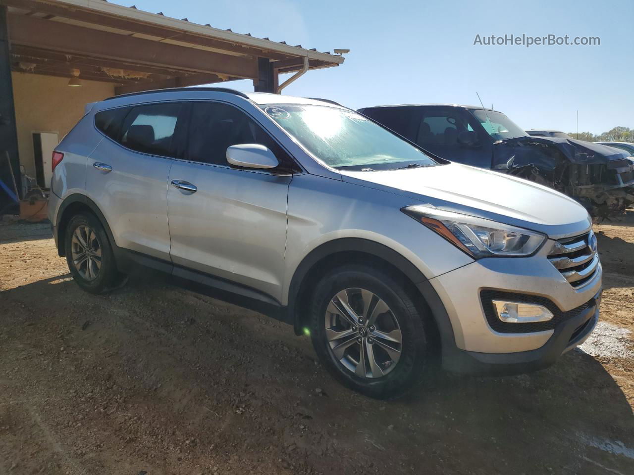 2013 Hyundai Santa Fe Sport  Серебряный vin: 5XYZU3LB2DG122403