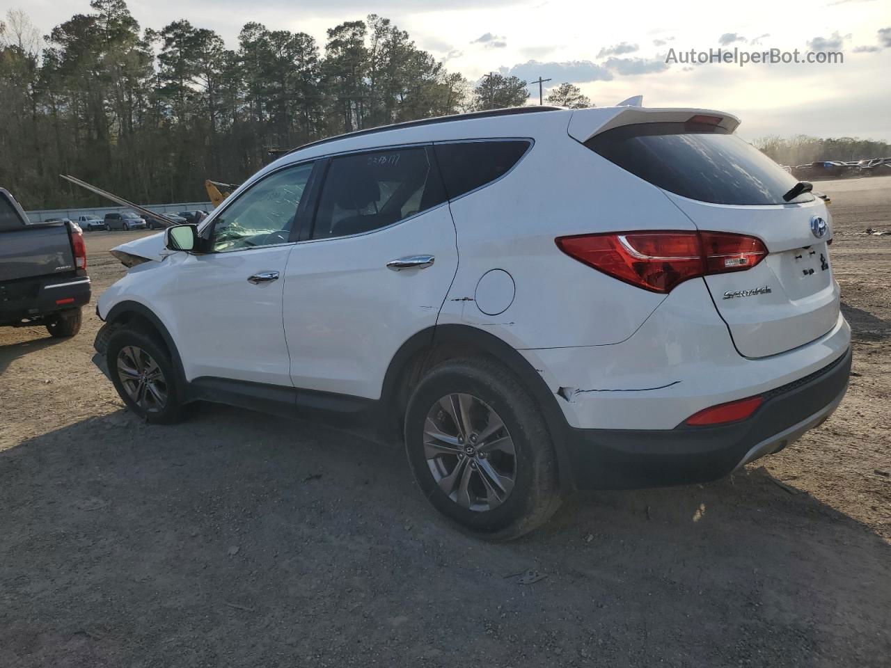 2014 Hyundai Santa Fe Sport  Белый vin: 5XYZU3LB2EG125481