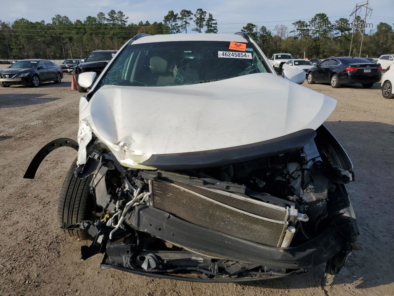 2014 Hyundai Santa Fe Sport  White vin: 5XYZU3LB2EG125481