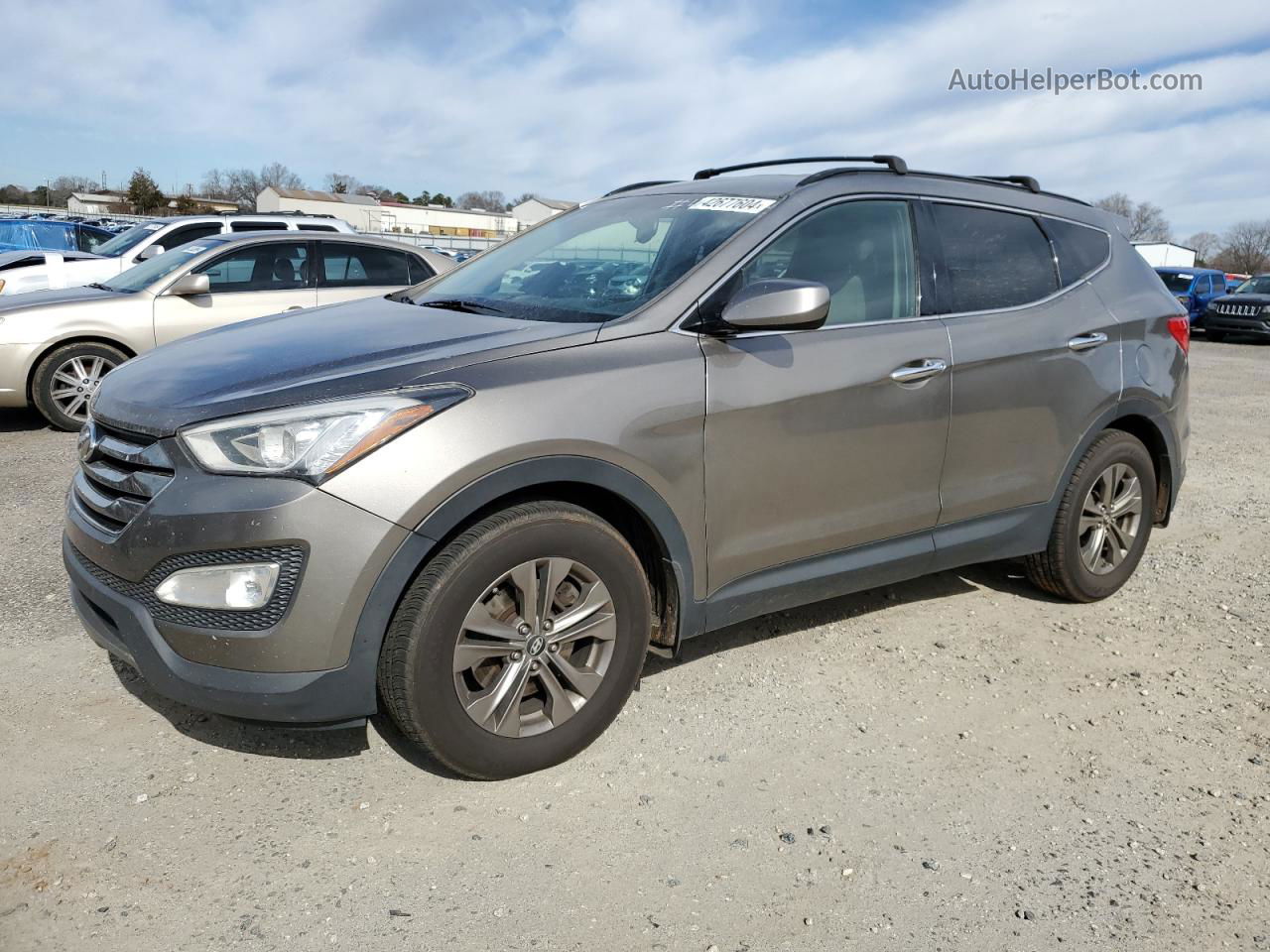 2014 Hyundai Santa Fe Sport  Gray vin: 5XYZU3LB2EG167911