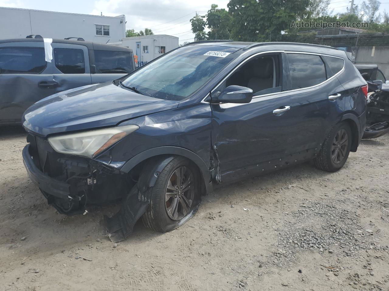 2014 Hyundai Santa Fe Sport  Gray vin: 5XYZU3LB2EG200387