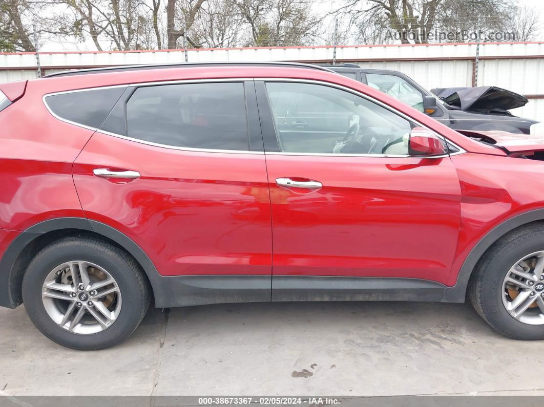 2018 Hyundai Santa Fe Sport 2.4l Red vin: 5XYZU3LB2JG504569