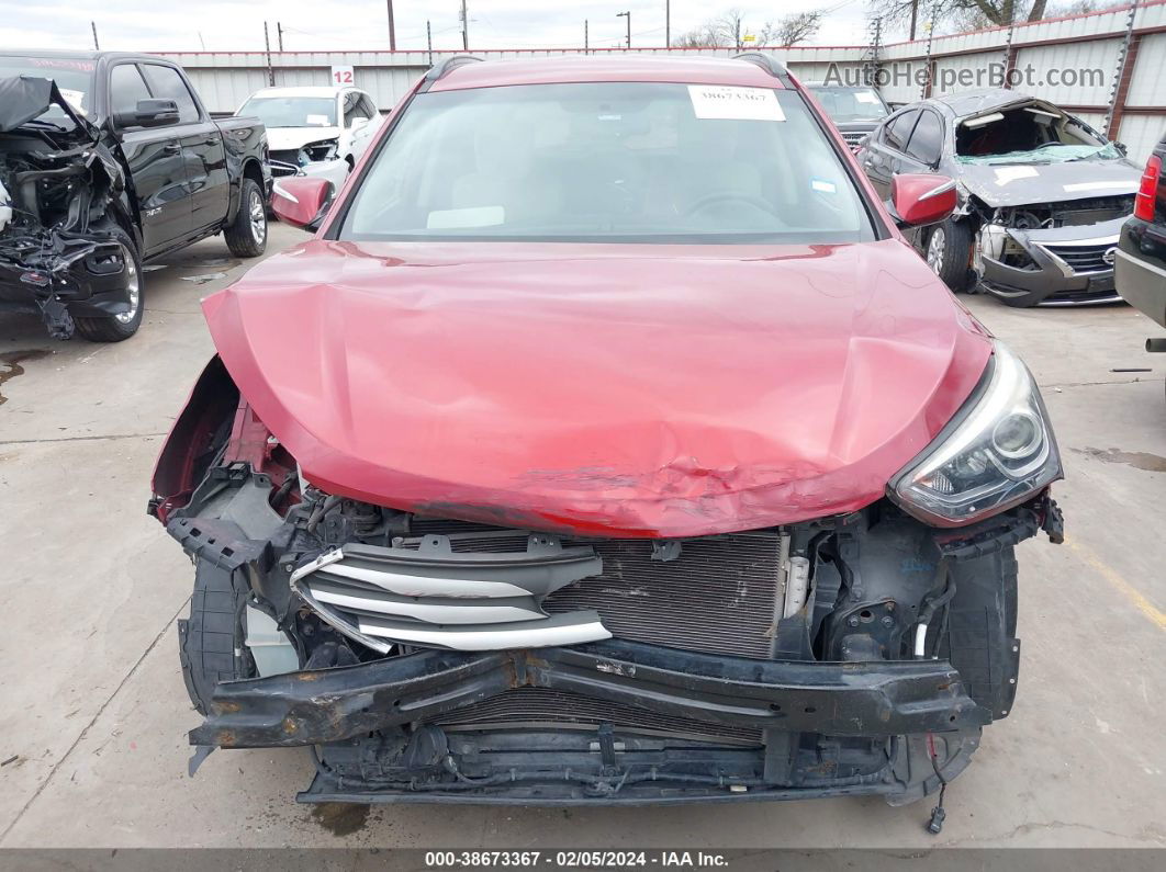 2018 Hyundai Santa Fe Sport 2.4l Red vin: 5XYZU3LB2JG504569