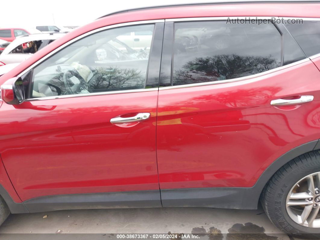 2018 Hyundai Santa Fe Sport 2.4l Red vin: 5XYZU3LB2JG504569