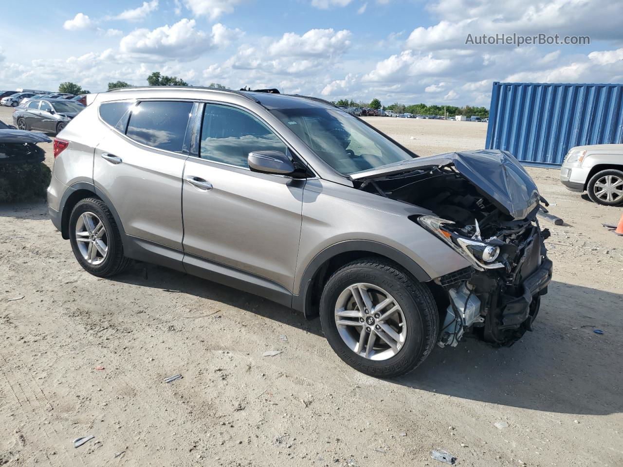 2018 Hyundai Santa Fe Sport  Gray vin: 5XYZU3LB2JG511912