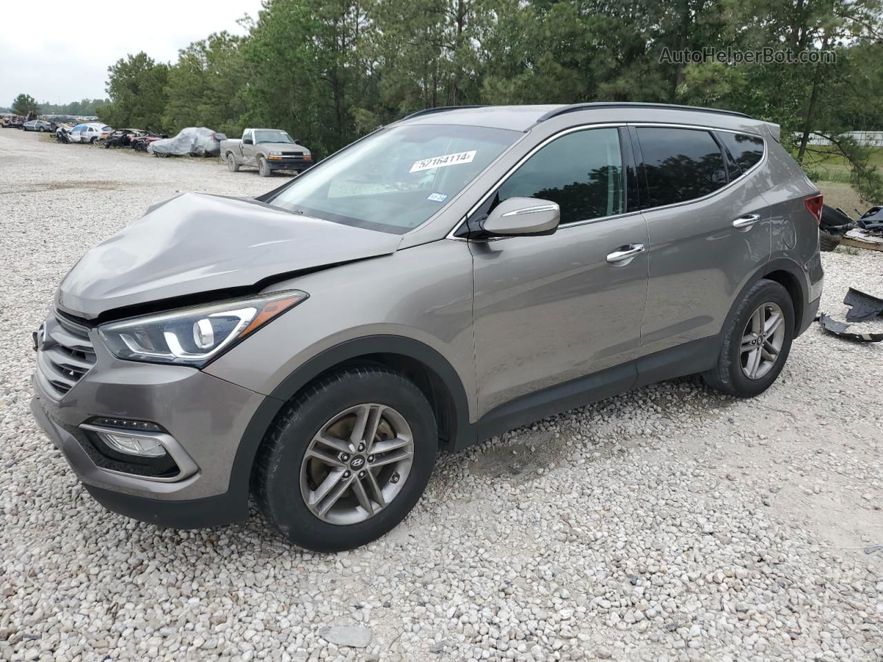 2018 Hyundai Santa Fe Sport  Silver vin: 5XYZU3LB2JG535093