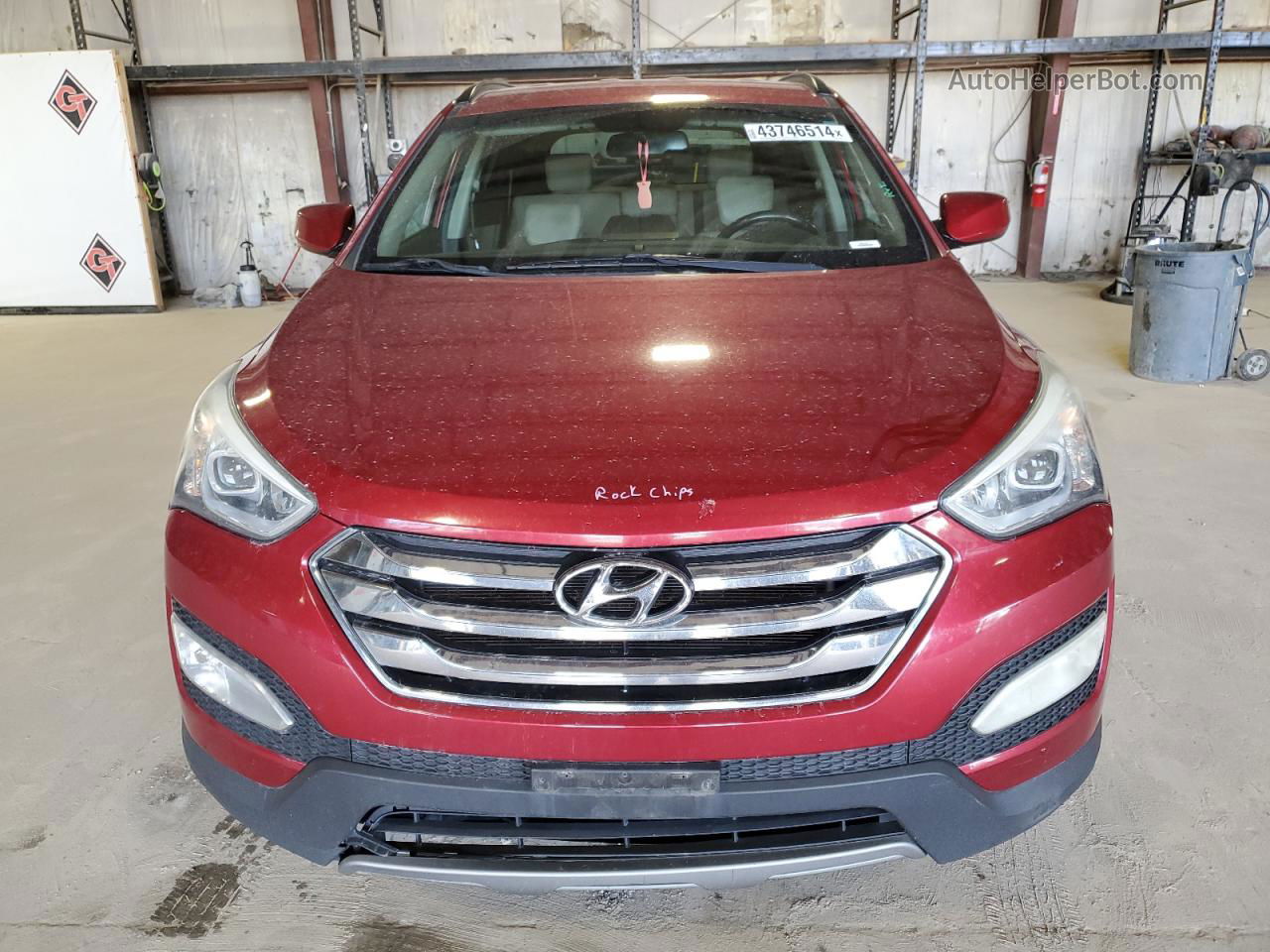 2014 Hyundai Santa Fe Sport  Темно-бордовый vin: 5XYZU3LB3EG170607