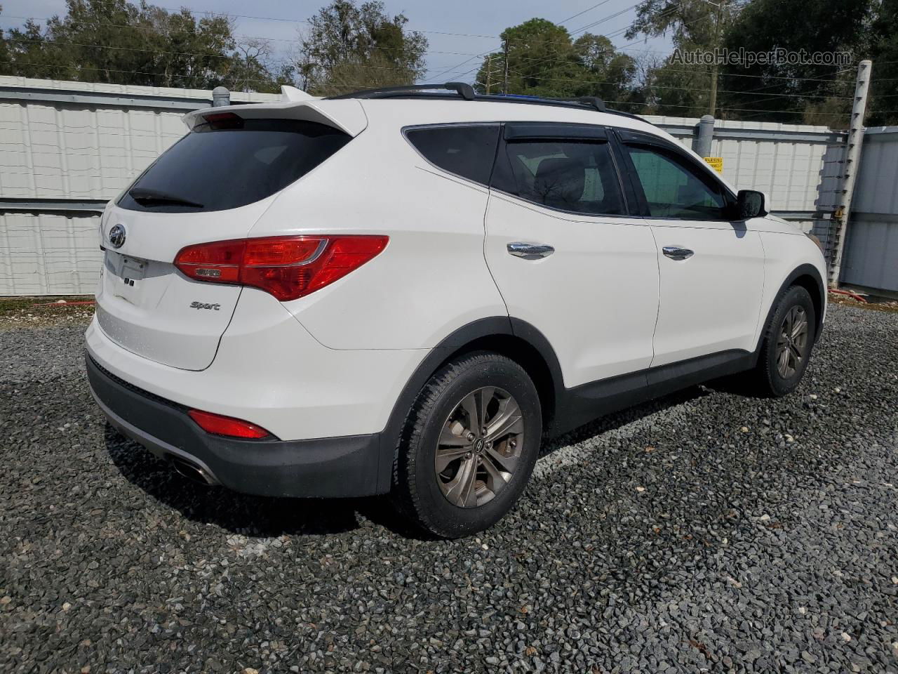 2014 Hyundai Santa Fe Sport  Белый vin: 5XYZU3LB3EG180473