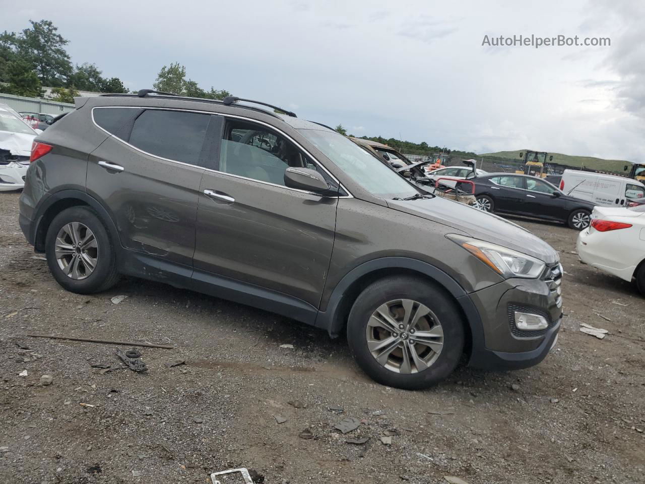 2014 Hyundai Santa Fe Sport  Brown vin: 5XYZU3LB3EG194440