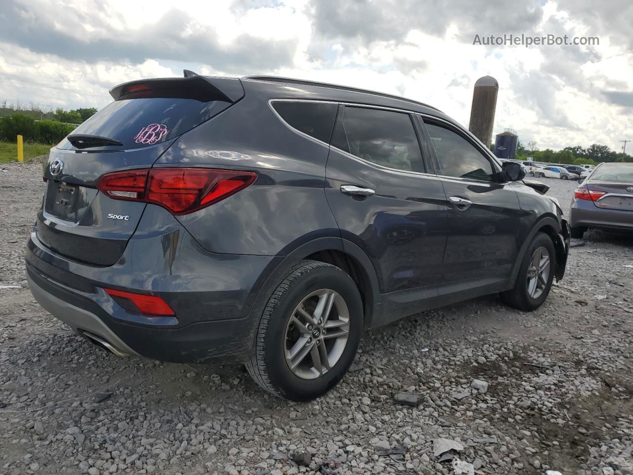 2018 Hyundai Santa Fe Sport  Charcoal vin: 5XYZU3LB3JG507173