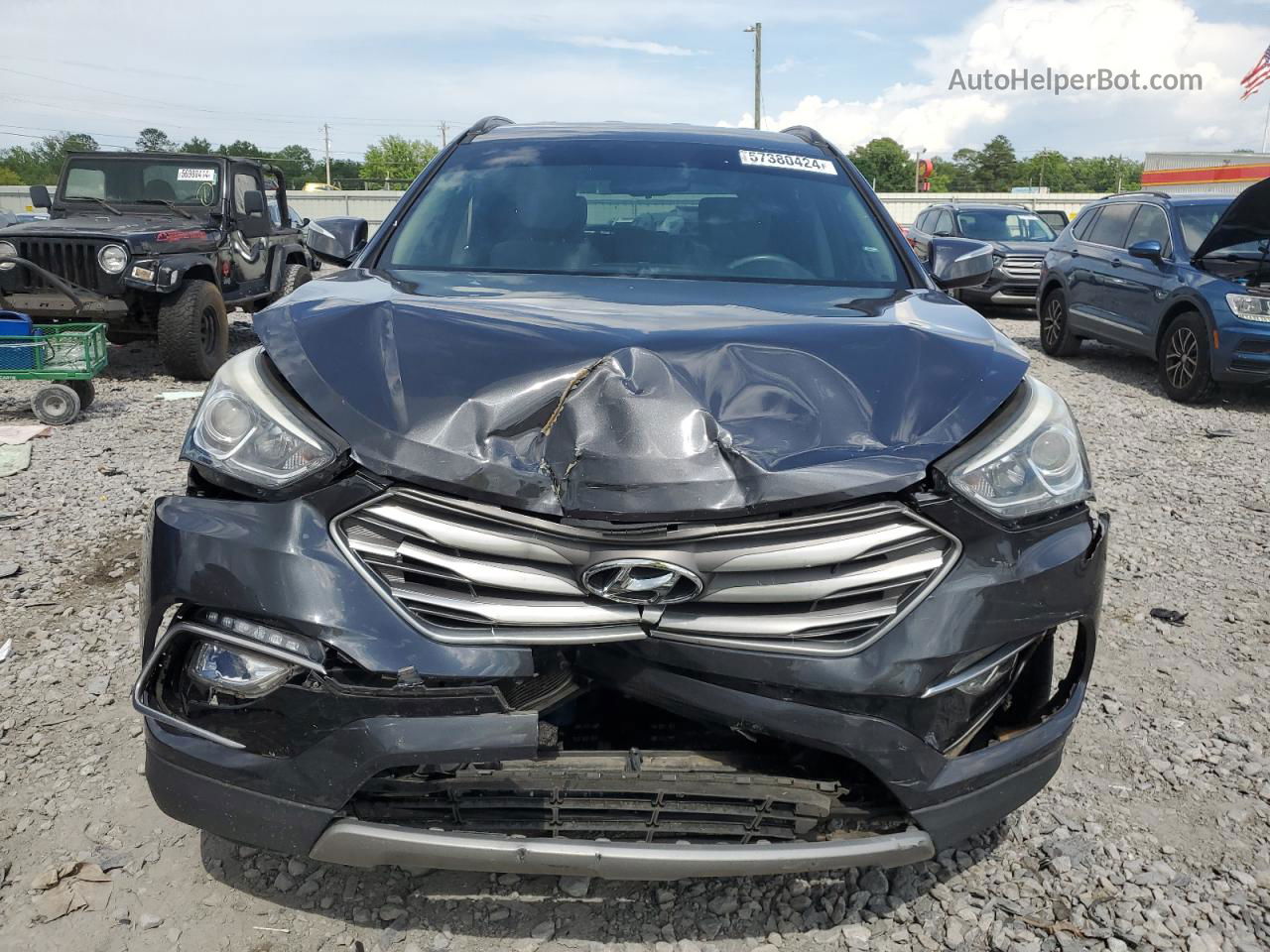 2018 Hyundai Santa Fe Sport  Угольный vin: 5XYZU3LB3JG507173