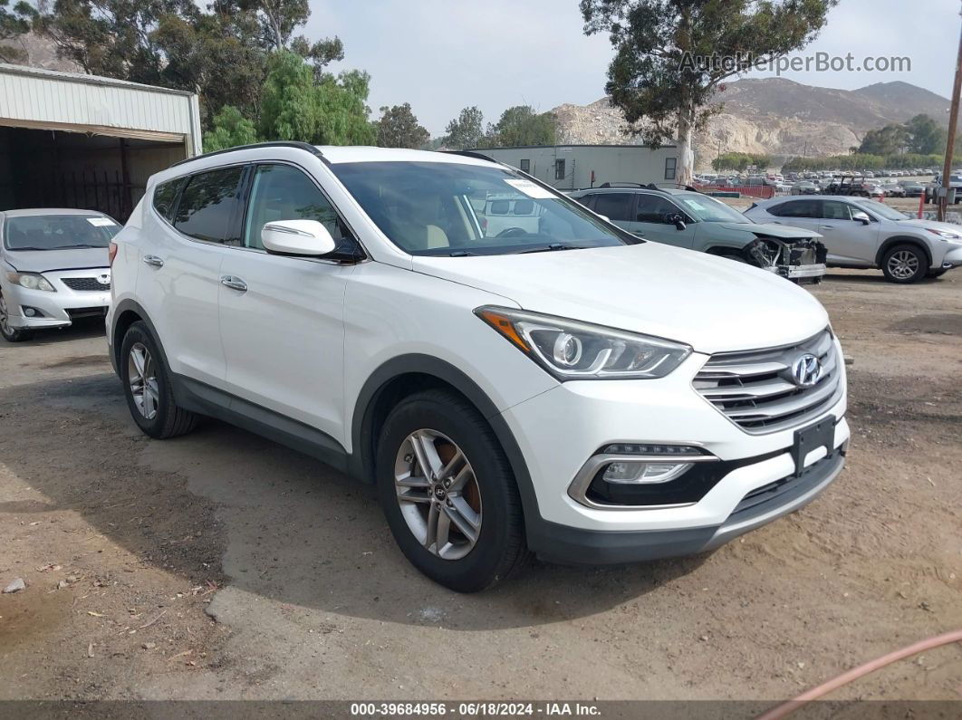 2018 Hyundai Santa Fe Sport 2.4l White vin: 5XYZU3LB3JG519307