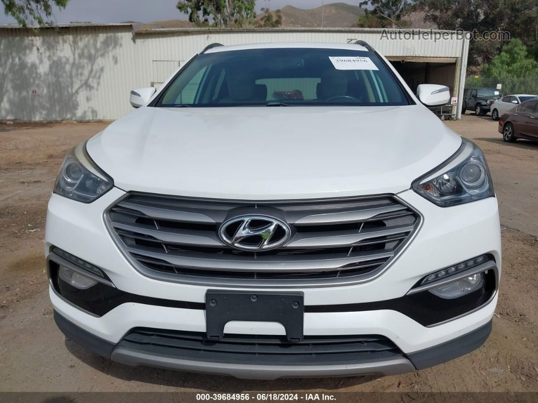 2018 Hyundai Santa Fe Sport 2.4l White vin: 5XYZU3LB3JG519307