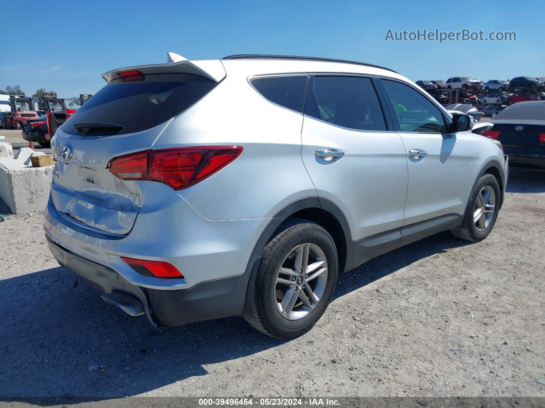 2018 Hyundai Santa Fe Sport 2.4l Silver vin: 5XYZU3LB3JG525060