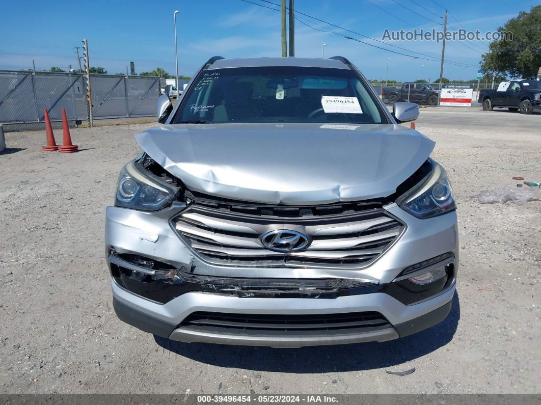 2018 Hyundai Santa Fe Sport 2.4l Silver vin: 5XYZU3LB3JG525060