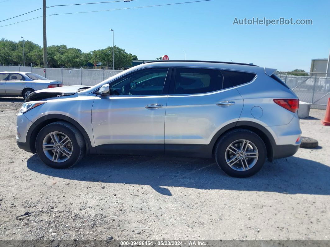 2018 Hyundai Santa Fe Sport 2.4l Silver vin: 5XYZU3LB3JG525060