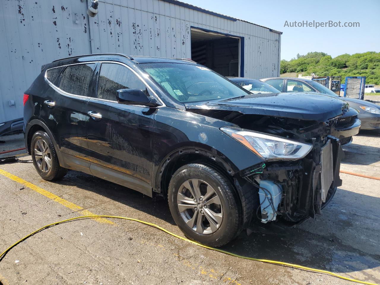 2013 Hyundai Santa Fe Sport  Black vin: 5XYZU3LB4DG020195