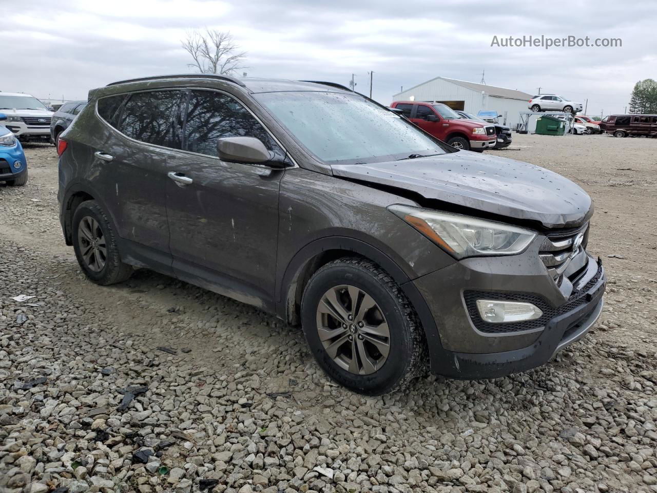 2013 Hyundai Santa Fe Sport  Brown vin: 5XYZU3LB4DG065637