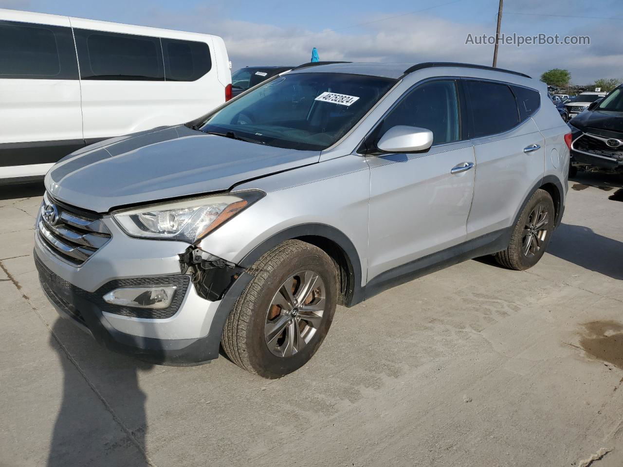 2014 Hyundai Santa Fe Sport  Серебряный vin: 5XYZU3LB4EG130763