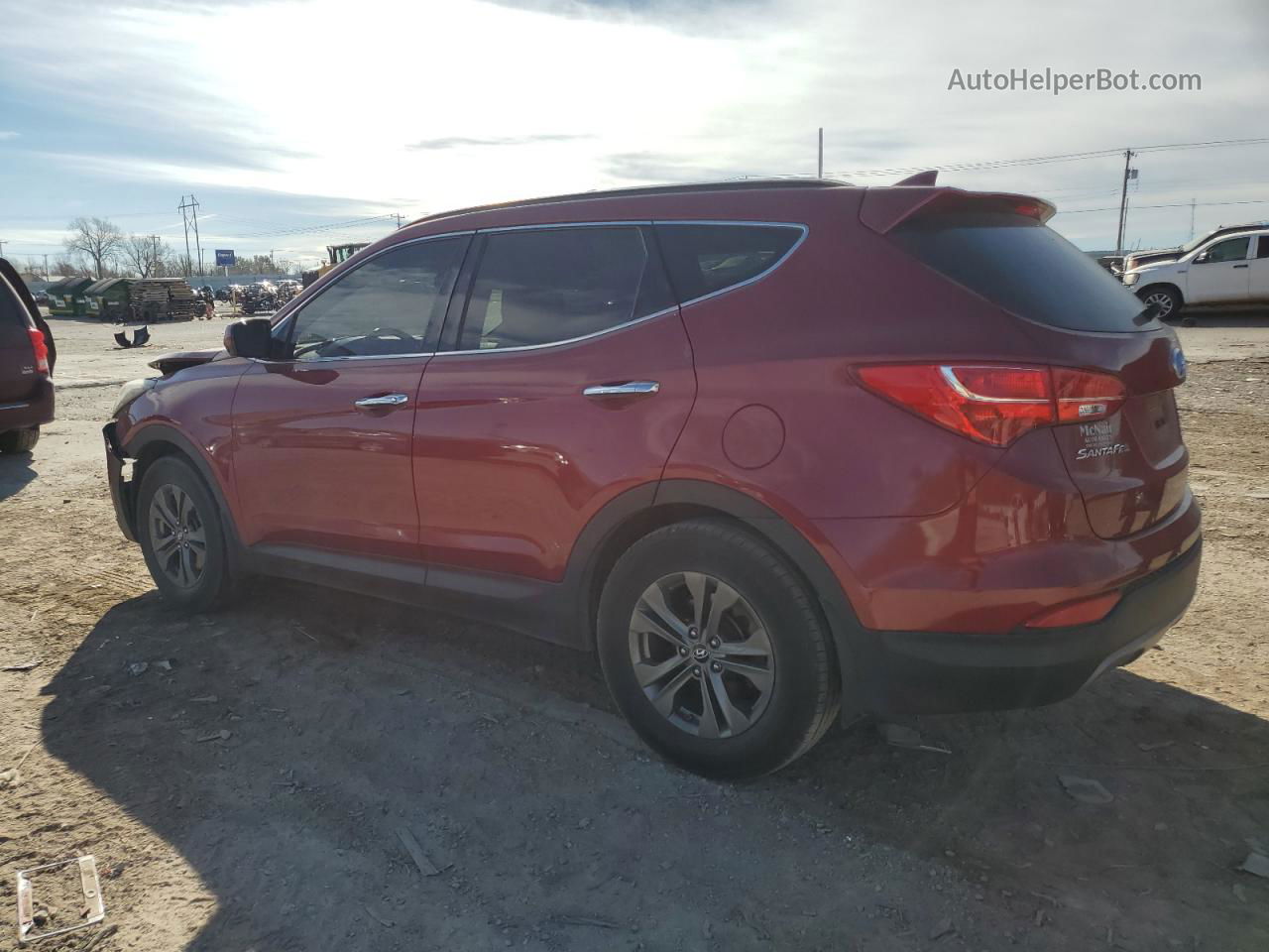 2014 Hyundai Santa Fe Sport  Red vin: 5XYZU3LB4EG232158